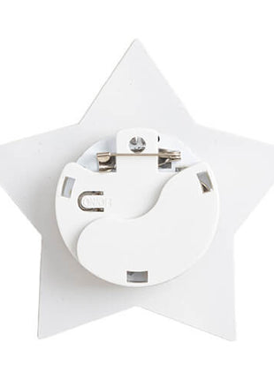 Acrylbadge met Gekleurde LED-Achtergrondverlichting voor Sublimatie – Ster