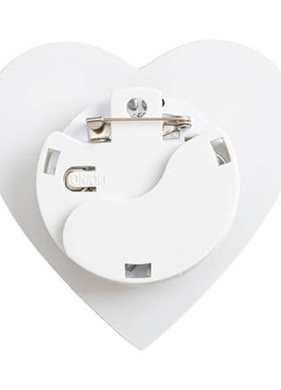 Acrylbadge met Gekleurde LED-Achtergrondverlichting voor Sublimatie – Hart