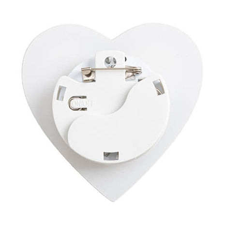 Acrylbadge met Gekleurde LED-Achtergrondverlichting voor Sublimatie – Hart