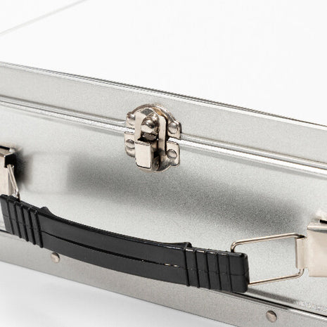 Metalen lunchtrommel of koffer voor sublimatie - zilver