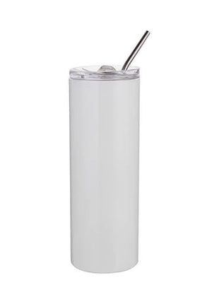 RVS Tumbler 600ml (20oz) – Witte Sublimatiebeker met Deksel