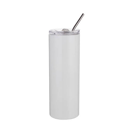 RVS Tumbler 600ml (20oz) – Witte Sublimatiebeker met Deksel