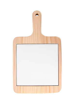 Houten Kaasplank Vierkant met Keramische Tegel voor sublimatie