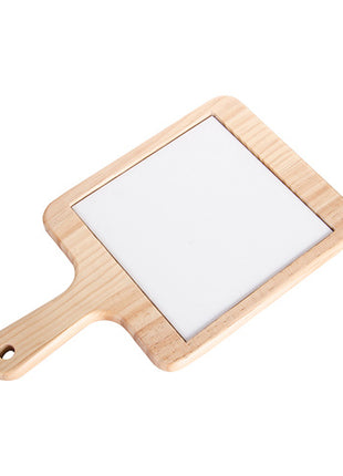 Houten Kaasplank Vierkant met Keramische Tegel voor sublimatie