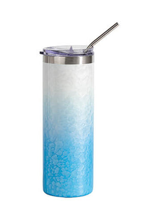 600 ml 3D Puff Cloud Tumbler voor sublimatie - wit en blauw