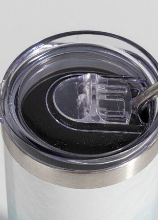 600 ml 3D Puff Cloud Tumbler voor sublimatie - wit en blauw