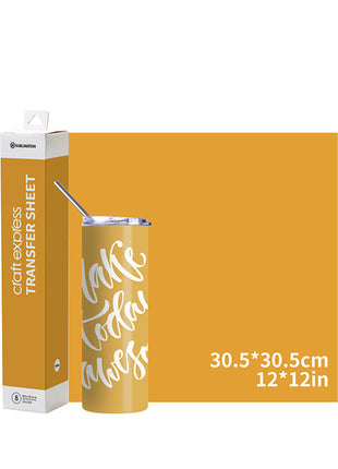 Craft Express Transferfolie Geel – 30,5 x 30,5 cm – 8 Stuks