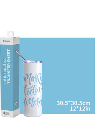 Craft Express Transferfolie Lichtblauw – 30,5 x 30,5 cm – 8 Stuks