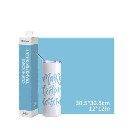 Craft Express Transferfolie Lichtblauw – 30,5 x 30,5 cm – 8 Stuks