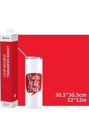 Craft Express Transferfolie Rood – 30,5 x 30,5 cm – 8 Stuks