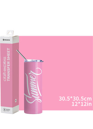 Craft Express Transferfolie Roze – 30,5 x 30,5 cm – 8 Stuks