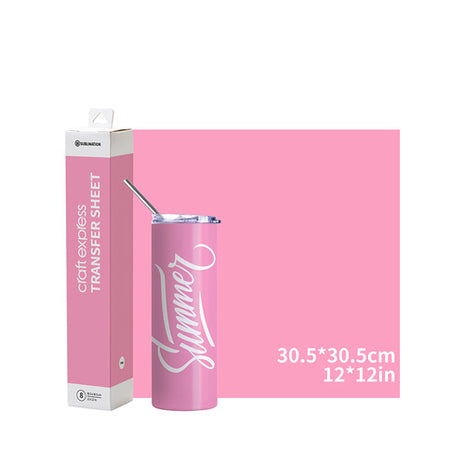 Craft Express Transferfolie Roze – 30,5 x 30,5 cm – 8 Stuks