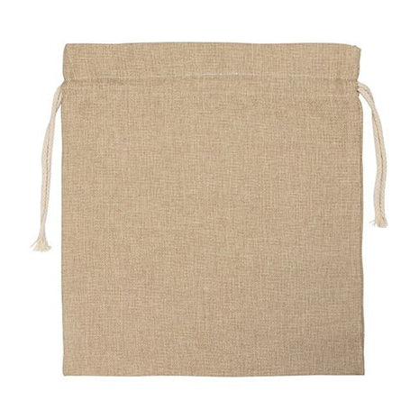 Jute Zak 35 x 38 cm voor Sublimatie – Beige Cadeauzak van Natuurlijke Jute