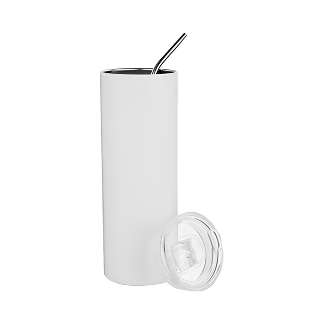 600ml (20oz) RVS Tumbler Wit voor sublimatie