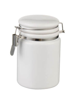 Ceramic container 900ml bamboo lid for sublimation 