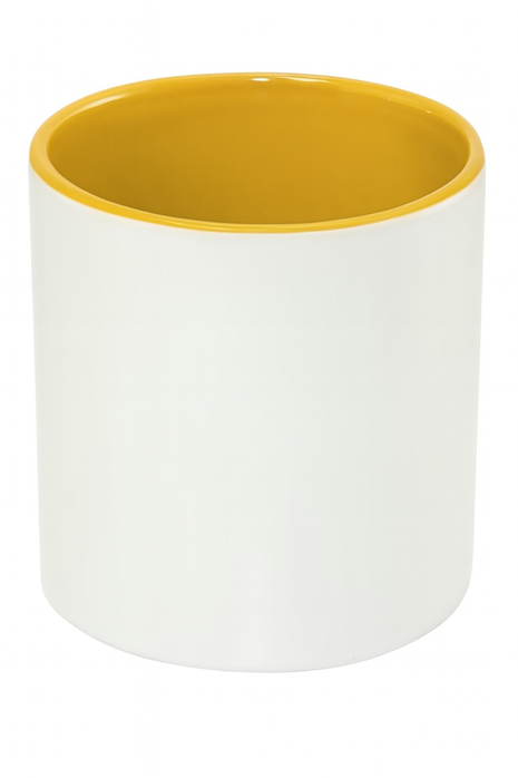 Ceramic Pen Holder Yellow for Sublimation 