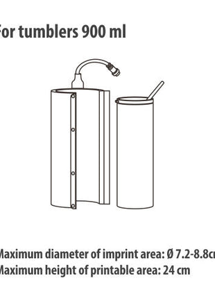 Craft Express Elite Pro Mok/Tumbler press Blauw voor sublimatie