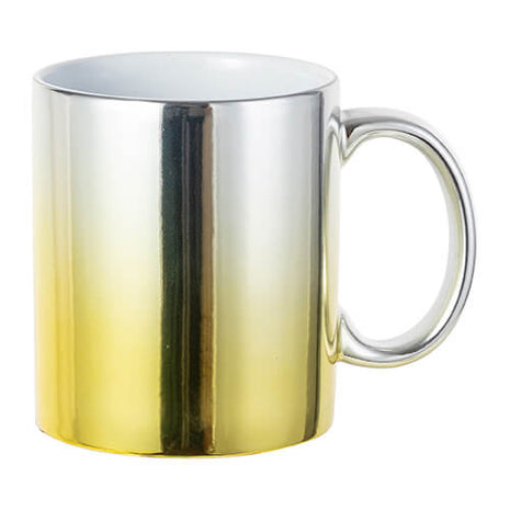 330ml (11oz) Mok Messing/Chrome (kies uw kleur) voor sublimatie
