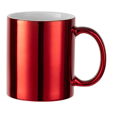 330ml (11oz) Mok Messing/Chrome rood voor sublimatie