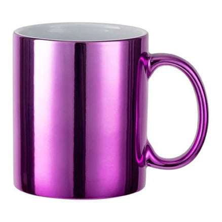 330ml (11oz) Mok Messing/Chrome paars voor sublimatie