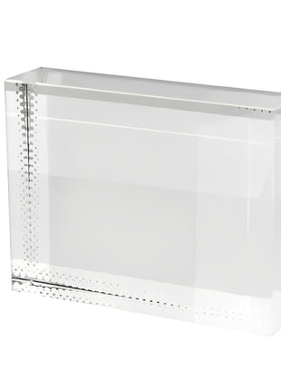 foto kristal 8x6 cm met standaard gepersonaliseerd cadeau