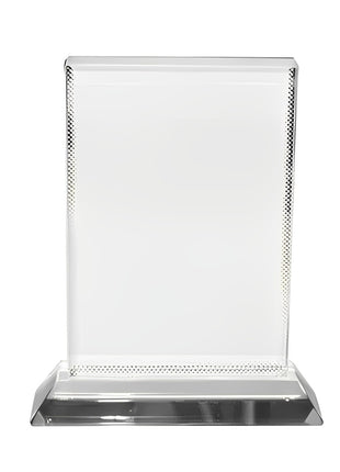 foto kristal 9x13 cm met standaard gepersonaliseerd cadeau