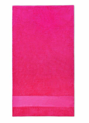 Gastendoek met brede band 7cm fuchsia