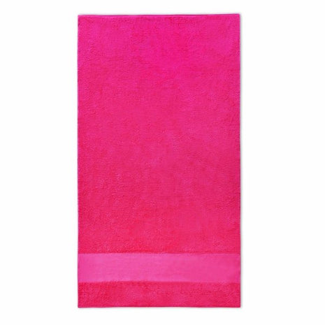 Gastendoek met brede band 7cm fuchsia