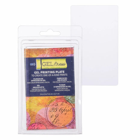 Gel Press • Gel Drukplaat Rechthoek 7,62x12,7cm