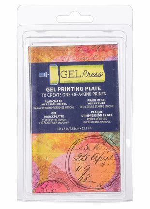 Gel Press • Gel Drukplaat Rechthoek 7,62x12,7cm