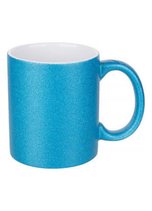 330 ml (11 oz) glitzernde Tasse in Blau zur Sublimation 
