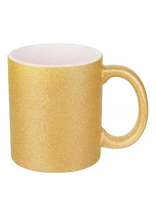 330ml (11oz) Glitter Mug Gold for sublimation 