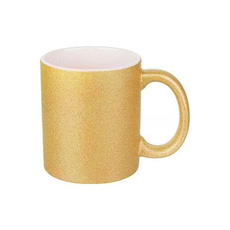 330ml (11oz) Glitter Mug Gold for sublimation 