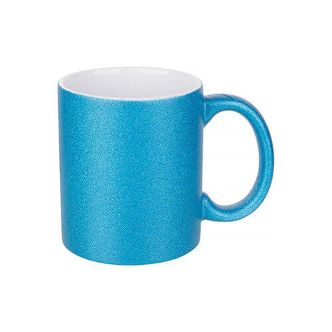 330ml (11oz) Glitter Mug Blue for sublimation 