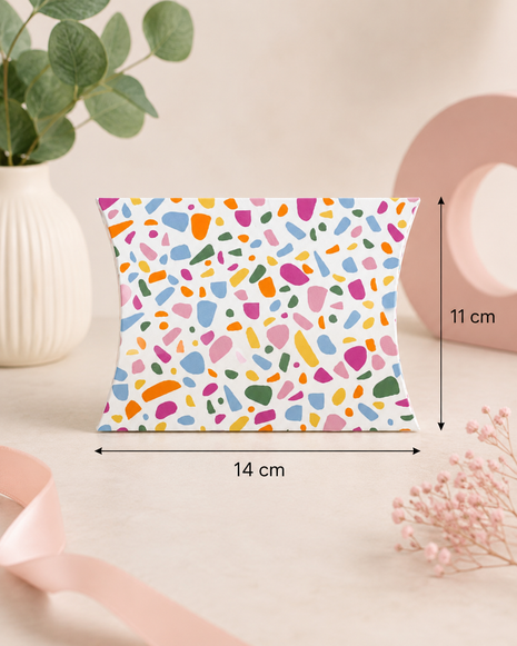Gondeldoosje Terrazzo Roze – 14 × 2,4 × 11 cm – Per Stuk