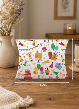 Gondeldoosje Birthday Doodles – 14 × 2,4 × 11 cm – Per Stuk