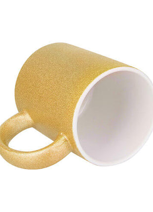330ml (11oz) Glitter Mug Gold for sublimation 