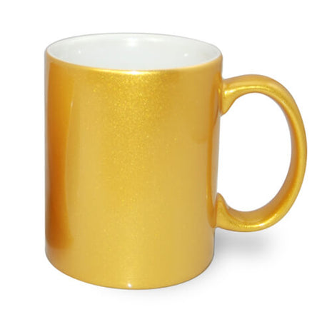 330ml (11oz) Glitter Mug Gold Smooth for Sublimation 