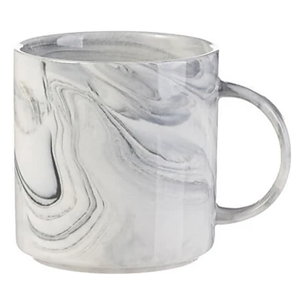 Grijs Marmeren Mok 350 ml voor Sublimatie – Keramische Mok