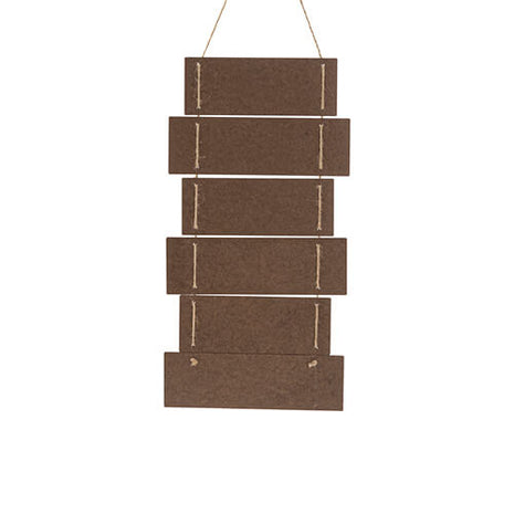 zes hangende mdf frames voor sublimatie met touw collage