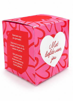 Hartjes Mokkendoosje – Roze Cadeaudoosje voor Mok