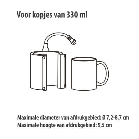 hitte element 330ml mok tumblerpers sublimatie