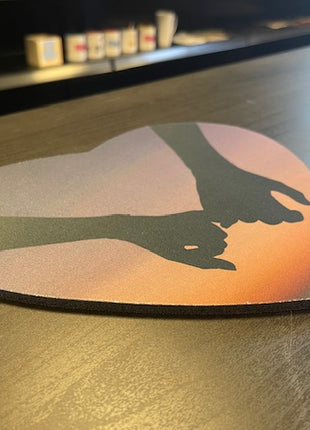 Mouse pad Heart for sublimation 