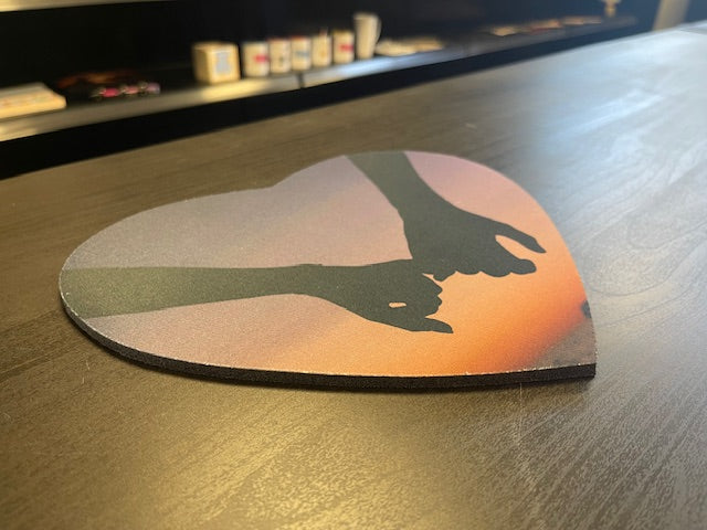 Mouse pad Heart for sublimation 