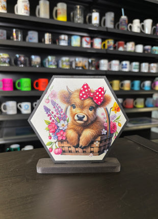 Houten fotolijst Hexagon met MDF inleg voor sublimatie