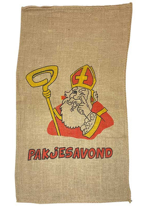 Jute zak Sinterklaas - 60 x 104 cm
