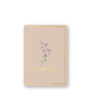 Cadeaukaartjes A7 - Gecondoleerd