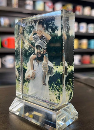 kristal trofee met foto award cadeau