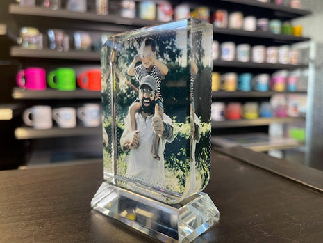 kristal trofee met foto award cadeau