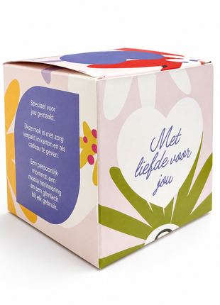 Lentebloemen Mokkendoosje – Cadeaudoosje voor Mok